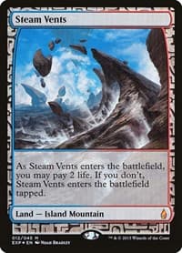 Steam Vents - Zendikar Expeditions - Magic: The Gathering card