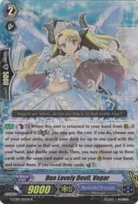 Duo Lovely Devil, Vepar (RR Foil) - G-CB01: Academy of Divas - Cardfight Vanguard card