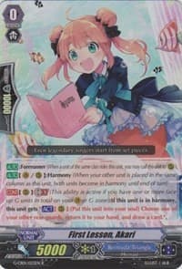 First Lesson, Akari (RR Foil) - G-CB01: Academy of Divas - Cardfight Vanguard card