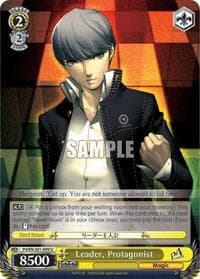 Leader, Protagonist - Persona 4 ver.E - Weiss Schwarz card