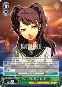 Show Biz People, Rise - Persona 4 ver.E - Weiss Schwarz card