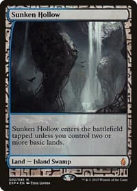 Sunken Hollow - Zendikar Expeditions - Magic: The Gathering card