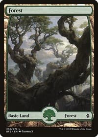 Forest (274) - Full Art - Battle for Zendikar - Magic: The Gathering card