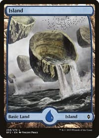 Island (258) - Full Art - Battle for Zendikar - Magic: The Gathering card