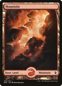 Mountain (265) - Full Art - Battle for Zendikar - Magic: The Gathering card