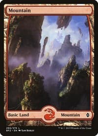 Mountain (266) - Full Art - Battle for Zendikar - Magic: The Gathering card