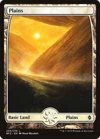 Plains (250) - Full Art - Battle for Zendikar - Magic: The Gathering card