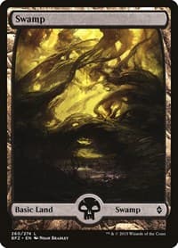Swamp (260) - Full Art - Battle for Zendikar - Magic: The Gathering card