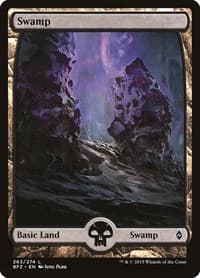 Swamp (263) - Full Art - Battle for Zendikar - Magic: The Gathering card