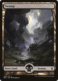 Swamp (264) - Full Art - Battle for Zendikar - Magic: The Gathering card