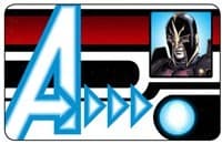 Black Knight ID Card - Nick Fury, Agent of S.H.I.E.L.D. - Heroclix card