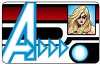 Ms. Marvel ID Card - Nick Fury, Agent of S.H.I.E.L.D. - Heroclix card