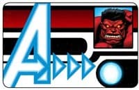 Red Hulk ID Card - Nick Fury, Agent of S.H.I.E.L.D. - Heroclix card