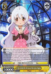 One Guided By the Law of the Cycle, Nagisa (SP) - Puella Magi Madoka Magica the Movie -Rebellion- - Weiss Schwarz card