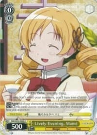 Lively Evening, Mami - Puella Magi Madoka Magica the Movie -Rebellion- - Weiss Schwarz card