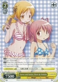 Junior and Senior, Mami & Madoka - Puella Magi Madoka Magica the Movie -Rebellion- - Weiss Schwarz card