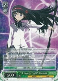 "A Lonely Fight" Homura - Puella Magi Madoka Magica the Movie -Rebellion- - Weiss Schwarz card