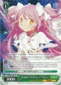 Madoka Thinking of Homura - Puella Magi Madoka Magica the Movie -Rebellion- - Weiss Schwarz card