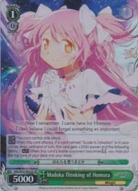Madoka Thinking of Homura (SR) - Puella Magi Madoka Magica the Movie -Rebellion- - Weiss Schwarz card