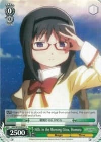 Hills in the Morning Glow, Homura - Puella Magi Madoka Magica the Movie -Rebellion- - Weiss Schwarz card
