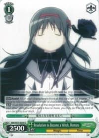 Resolution to Become a Witch, Homura - Puella Magi Madoka Magica the Movie -Rebellion- - Weiss Schwarz card