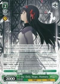 The Only Hope, Homura - Puella Magi Madoka Magica the Movie -Rebellion- - Weiss Schwarz card