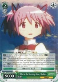 Hills in the Morning Glow, Madoka - Puella Magi Madoka Magica the Movie -Rebellion- - Weiss Schwarz card