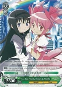 Two Best Friends, Homura & Madoka - Puella Magi Madoka Magica the Movie -Rebellion- - Weiss Schwarz card