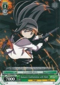 Homura's Confrontation with Mami - Puella Magi Madoka Magica the Movie -Rebellion- - Weiss Schwarz card
