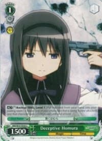 Deceptive Homura - Puella Magi Madoka Magica the Movie -Rebellion- - Weiss Schwarz card