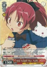 Mild Autumn Days, Kyoko - Puella Magi Madoka Magica the Movie -Rebellion- - Weiss Schwarz card