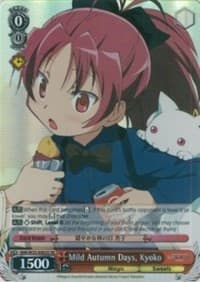 Mild Autumn Days, Kyoko (SR) - Puella Magi Madoka Magica the Movie -Rebellion- - Weiss Schwarz card