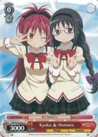 Kyoko & Homura - Puella Magi Madoka Magica the Movie -Rebellion- - Weiss Schwarz card