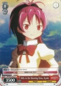 Hills in the Morning Glow, Kyoko - Puella Magi Madoka Magica the Movie -Rebellion- - Weiss Schwarz card