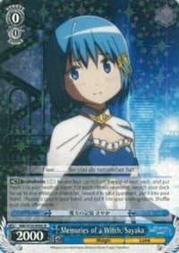 Memories of a Witch, Sayaka - Puella Magi Madoka Magica the Movie -Rebellion- - Weiss Schwarz card