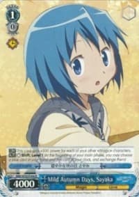 Mild Autumn Days, Sayaka - Puella Magi Madoka Magica the Movie -Rebellion- - Weiss Schwarz card