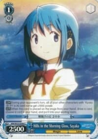 Hills in the Morning Glow, Sayaka - Puella Magi Madoka Magica the Movie -Rebellion- - Weiss Schwarz card