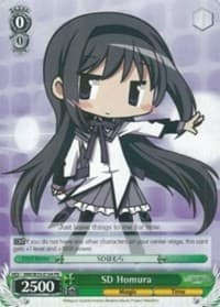 SD Homura - Puella Magi Madoka Magica the Movie -Rebellion- - Weiss Schwarz card