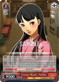 Young Okami, Yukiko - Persona 4 ver.E - Weiss Schwarz card