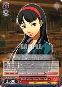 Finish with a Single Blow, Yukiko - Persona 4 ver.E - Weiss Schwarz card
