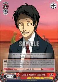 Like a Game, Adachi - Persona 4 ver.E - Weiss Schwarz card