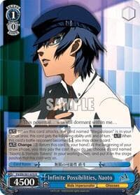 Infinite Possibilities, Naoto - Persona 4 ver.E - Weiss Schwarz card