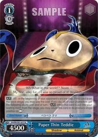 Paper Thin Teddie - Persona 4 ver.E - Weiss Schwarz card