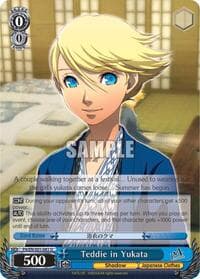 Teddie in Yukata - Persona 4 ver.E - Weiss Schwarz card