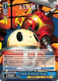 Teddie & Kintoki-Douji - Persona 4 ver.E - Weiss Schwarz card