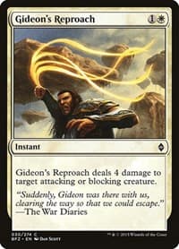 Gideon's Reproach - Battle for Zendikar - Magic: The Gathering card
