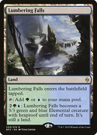 Lumbering Falls - Battle for Zendikar - Magic: The Gathering card