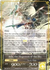 Arla, the Winged Lord // Arla, the Hegemon of the Sky - The Seven Kings of the Lands - Force of Will card