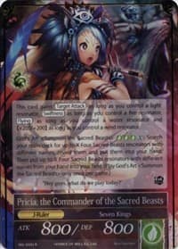 Pricia, the Beast Lady // Pricia, the Commander of the Sacred Beasts - The Seven Kings of the Lands - Force of Will card