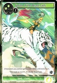 Sprint of the Beast Lady - The Seven Kings of the Lands - Force of Will card